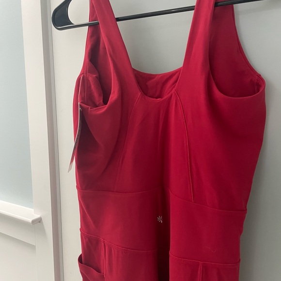 NWT Athleta Salutation Bodysuit 7/8 Clover Berry L - Picture 8 of 9